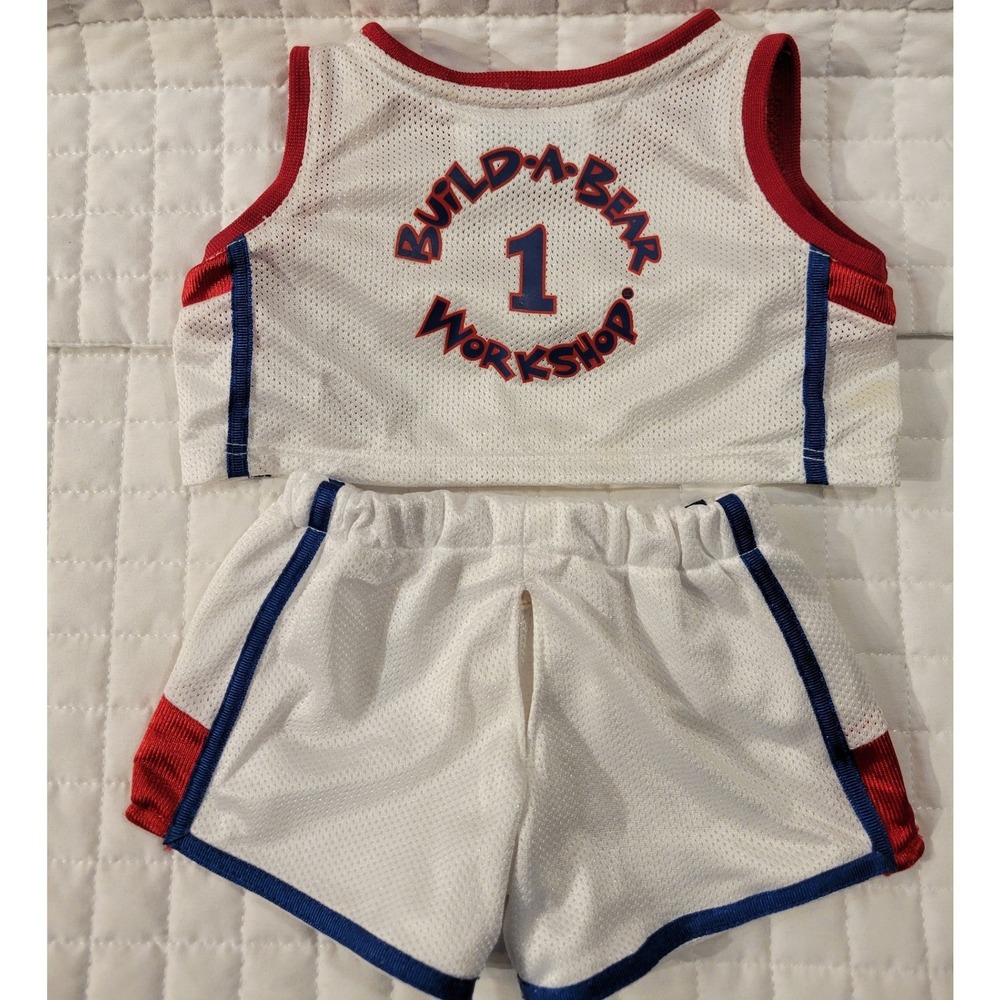 Build-A-Bear Workshop WNBA Basketball Jersey Shorts Set Uniform Costume Outfit